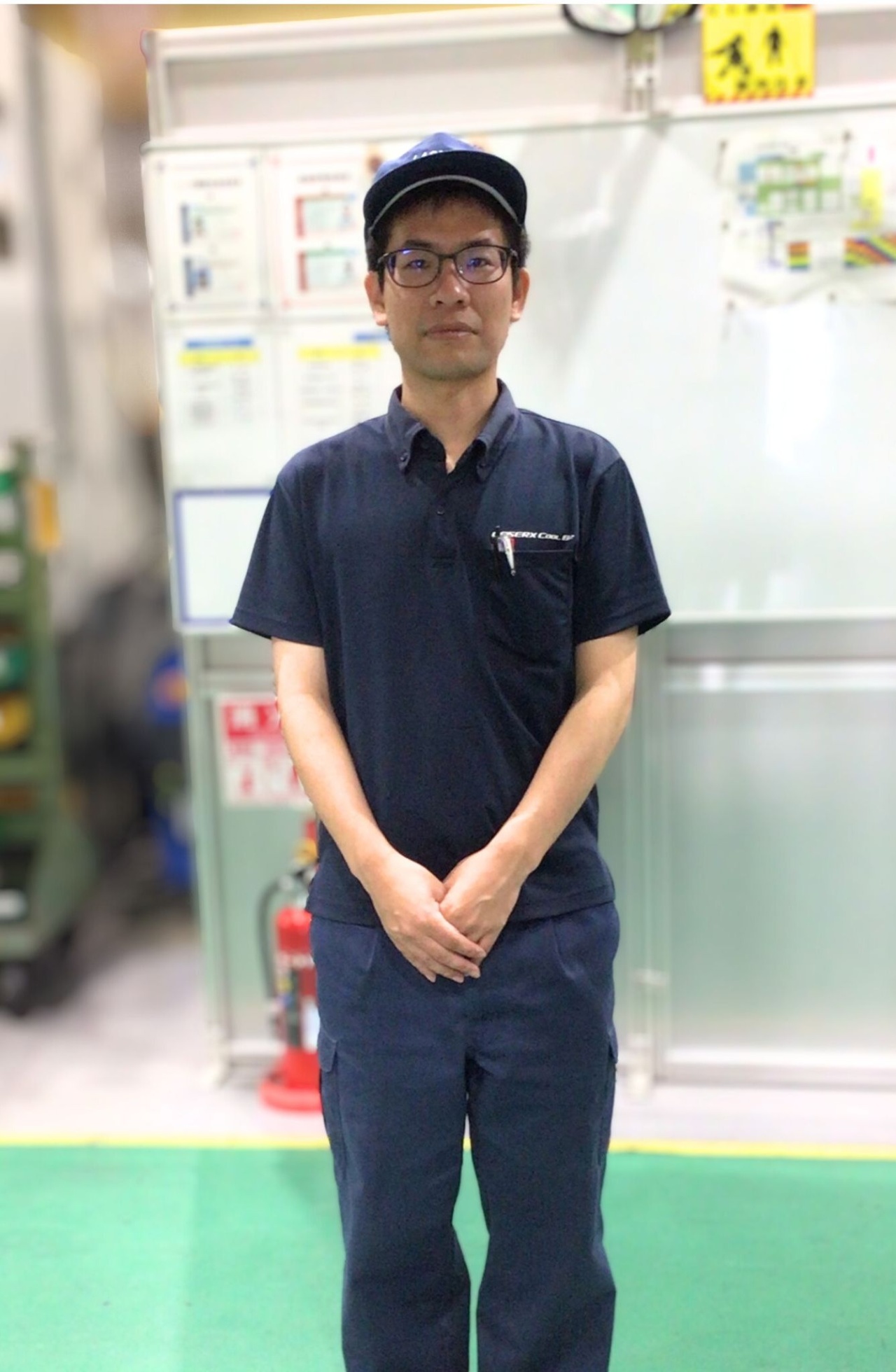 立会い加工の様子
